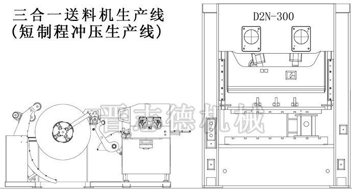 三合一送料机生产线