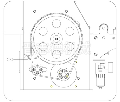 NC送料机皮带安装,NC送料机皮带调整