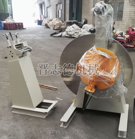 张紧收料材料架